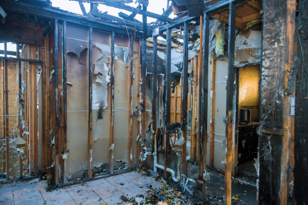 Professional Fire Damage Restoration technician working in Wurtland, KY